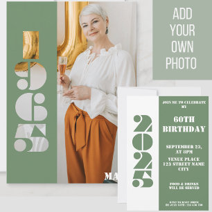 Votre année photo 1965 60e anniversaire Invitation