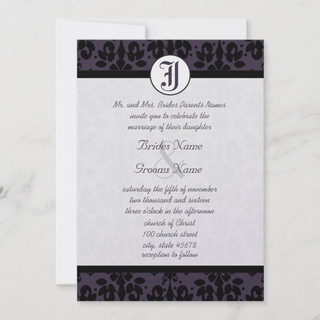 Votre auberge photo et vos Invitations de Mariage  (Devant)