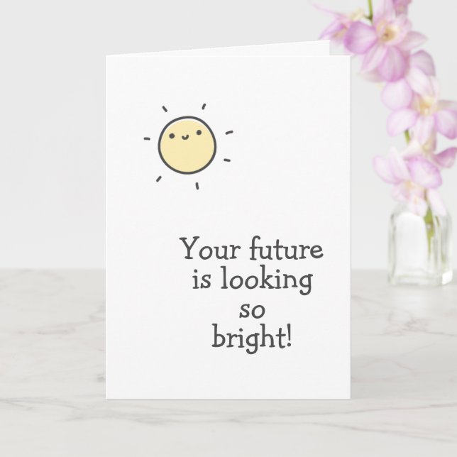 Votre avenir est si brillant ! Carte de fin d'étud (Orchidée)