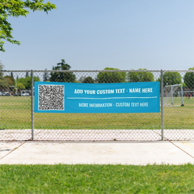 Votre bannière de texte personnalisé pour code QR  (Insitu)