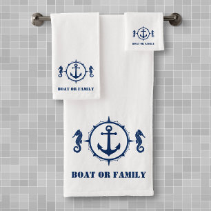 Votre bateau ou votre nom de famille Ancre Cheval