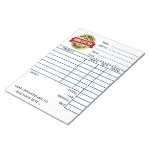 Votre Bloc-notes de facture