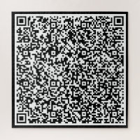 Votre cadeau de puzzle de code QR avec un message