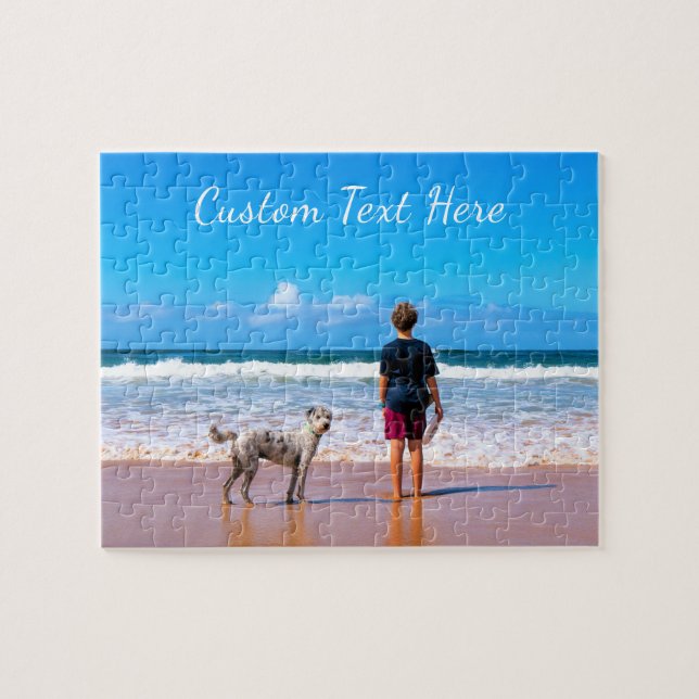 Votre cadeau de puzzle photo avec texte personnali (Horizontal)