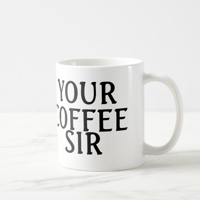 Votre Café Monsieur, Mugs (Droite)