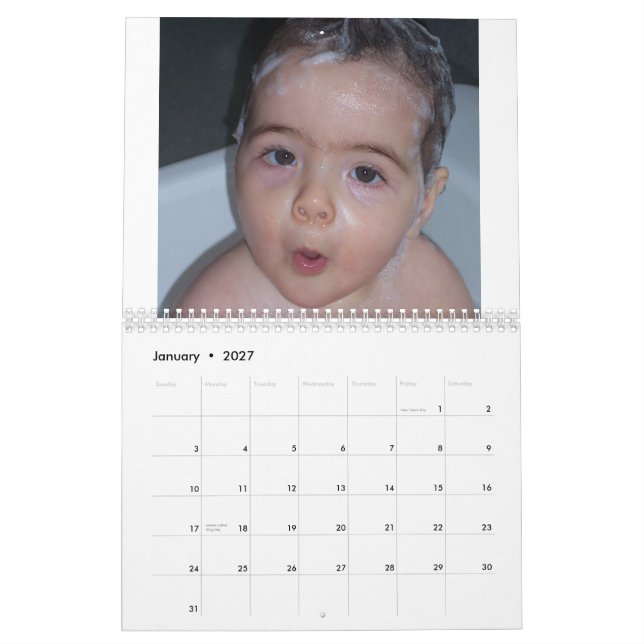 Votre calendrier 2007 personnalisé (Jan 2027)