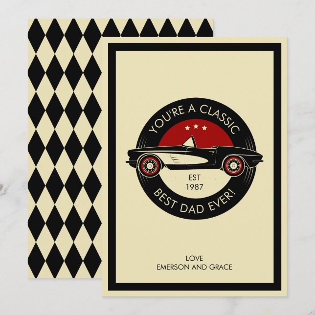 Votre carte de Fête des pères est la meilleure cla (Devant / Derrière)