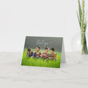 Votre Carte de remerciements de don photo