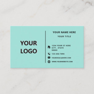 Votre Carte de visite de couleur et de police pers