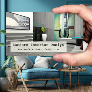 Votre carte de visite d'entreprise de design d'int