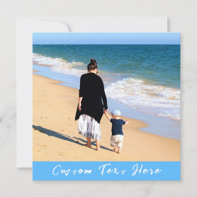 Votre Carte photo favori avec texte personnalisé (Devant)