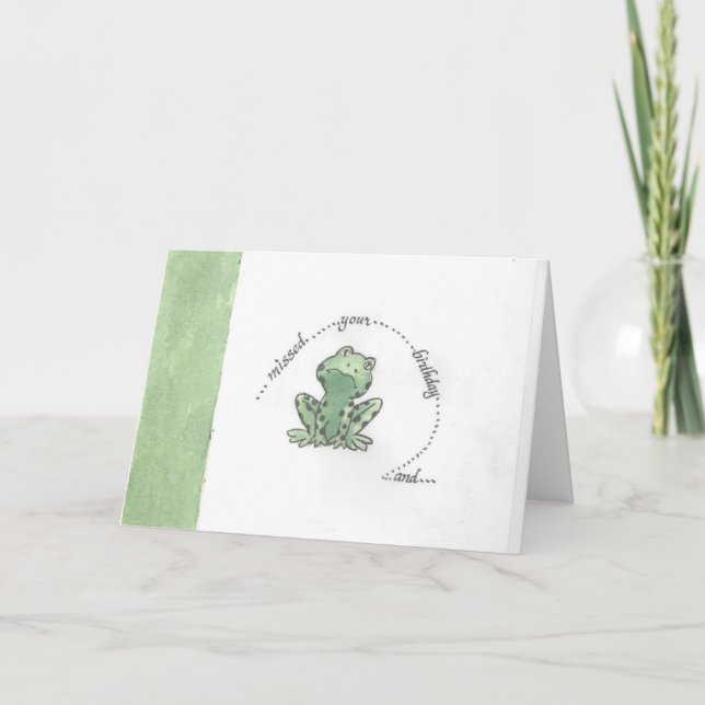 Votre carte pour notes d'anniversaire a disparu (Devant)