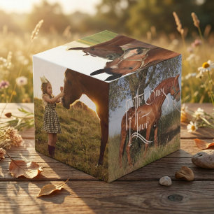 Votre Cheval Portrait Memorial Photo Cube