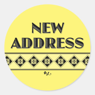 Votre Choix De Couleur ! Stickers Nouvelle adresse