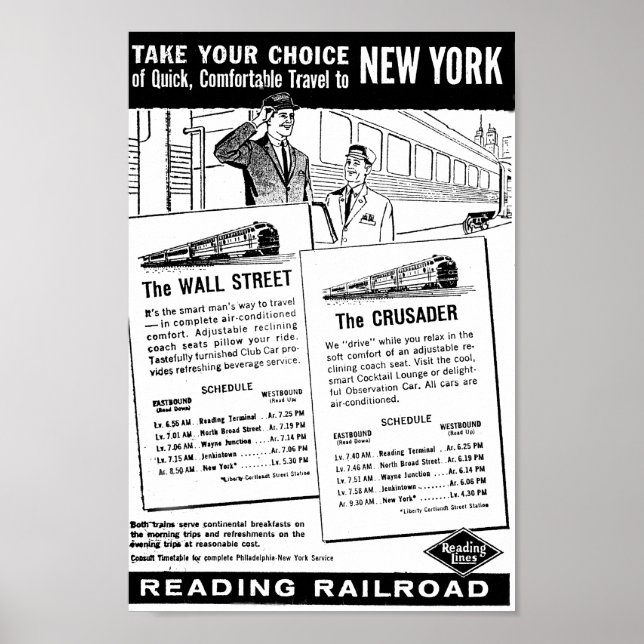 Votre choix de trains à New York Poster (Devant)