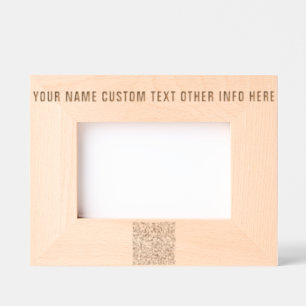 Votre code QR et vos cadres texte personnalisés