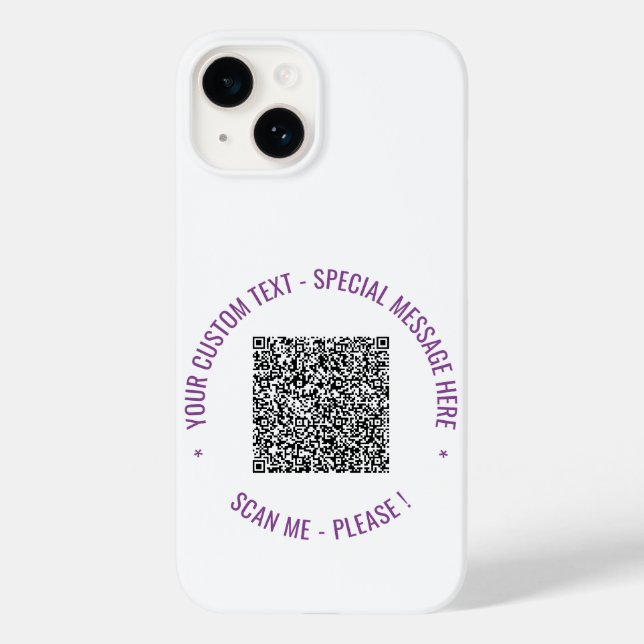Votre code QR et votre coque iphone de couleurs pe (Verso)