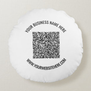 Votre code QR et votre Coussin d'arrondi de texte 