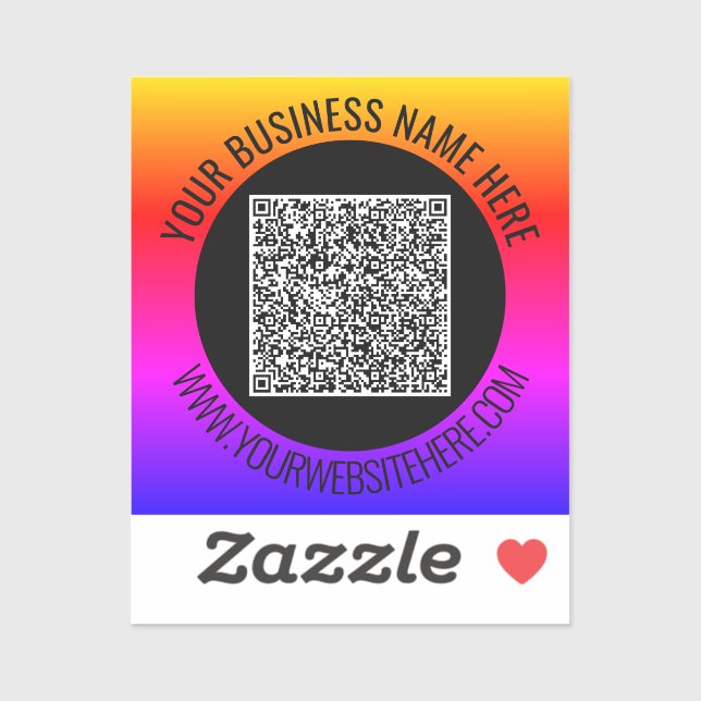 Votre code QR et votre Sticker professionnel de te (Feuille)