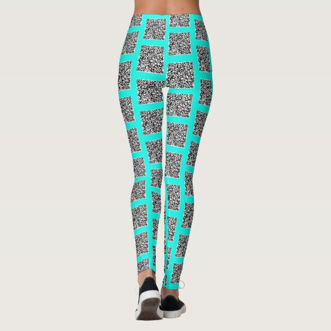 Votre code QR Leggings Turquoises ou choisissez la (Dos)