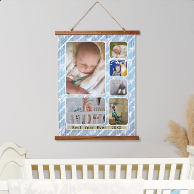 Votre Collage Photo Ici Mur Suspendu Tapisserie (Créateur téléchargé)