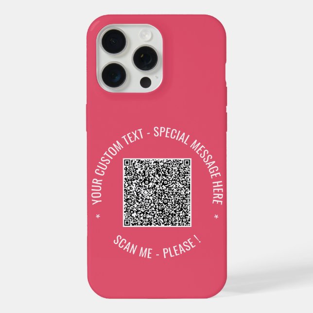 Votre coque iphone de texte personnalisé de code Q (Verso)