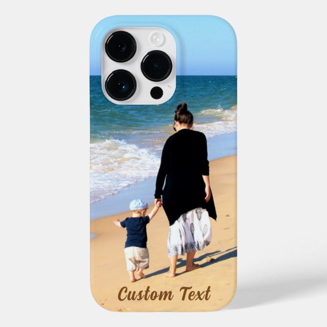 Votre coque iphone Photo Texte Personnalisé (Verso)