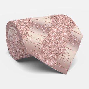 Votre Cravate de fête Rose Gold Blush Parties scin