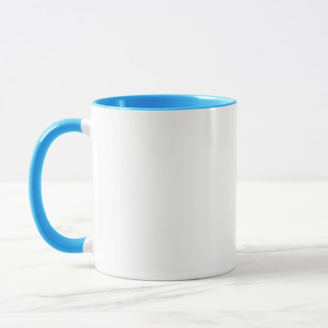 Votre Design Ici ! Bleu de Mugs Mariage (Gauche)