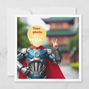Votre enfant en super-héros, carte de super-héros 
