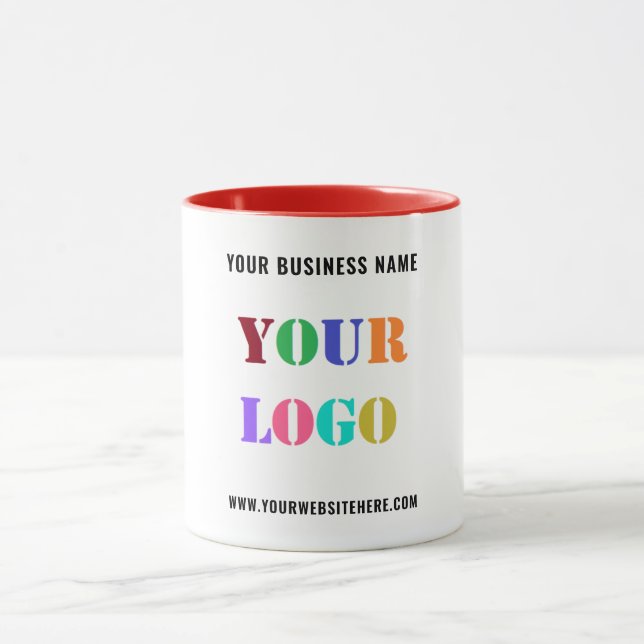 Votre entreprise Logo Texte Société Coffee Mug Exe (Centre)