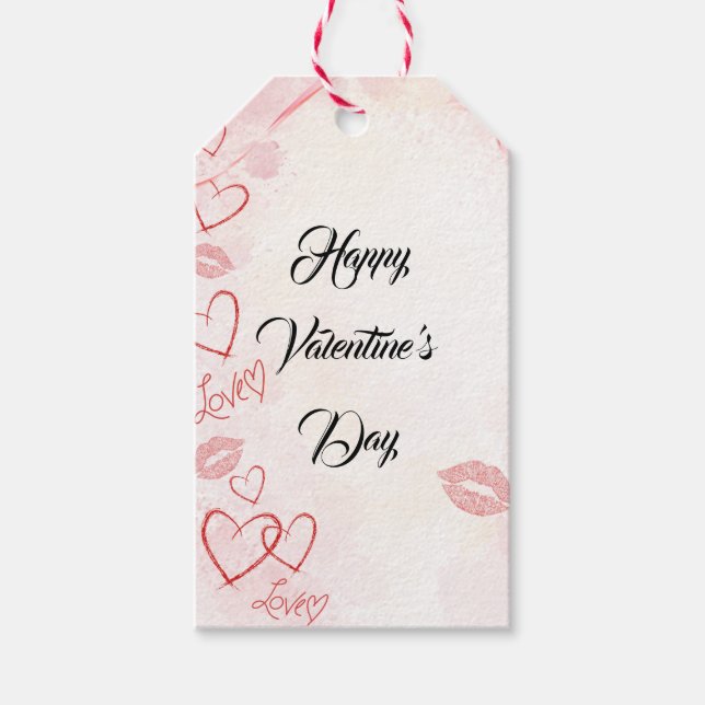 Votre étiquette cadeau pour toujours Valentine's (Devant)