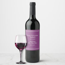 Votre Étiquette Privé Vin De Plum Sauvage Fait Mai