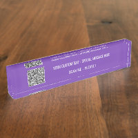 Votre exemple de plaque de bureau avec texte perso