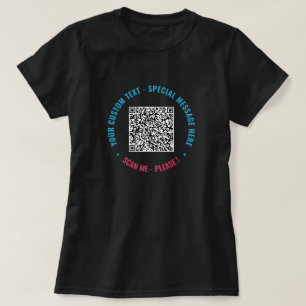 Votre exemple de T-Shirt avec code QR drôle Ajoute