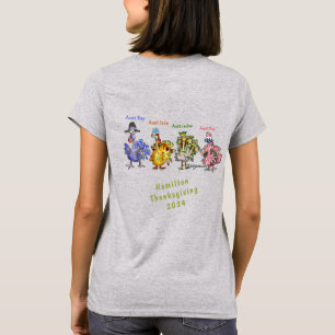 Votre famille Thanksgiving Blue (1) T-shirt Turqui