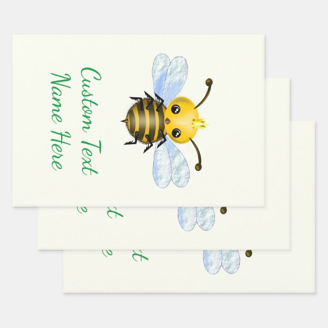 Votre feuille de papier enveloppant avec la reine  (Lot)