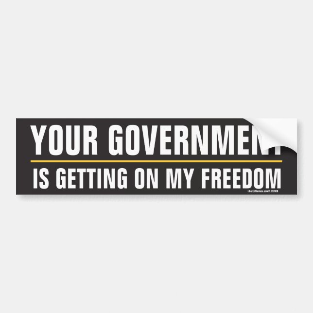 Votre gouvernement obtient sur mon autocollant de (Devant)
