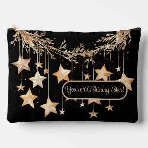 Votre grand sac d'accessoires étoilé brillant
