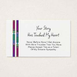 Votre Histoire A Touché Ma Carte De Sympathie Coeu