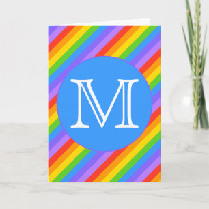 Votre lettre, arc-en-ciel barre le monogramme