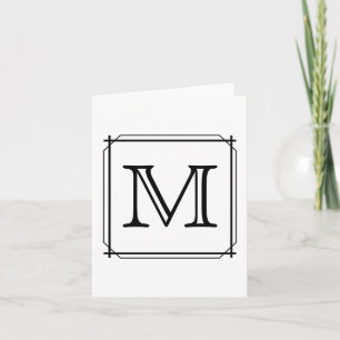 Votre lettre. Monogramme fait sur commande. Noir