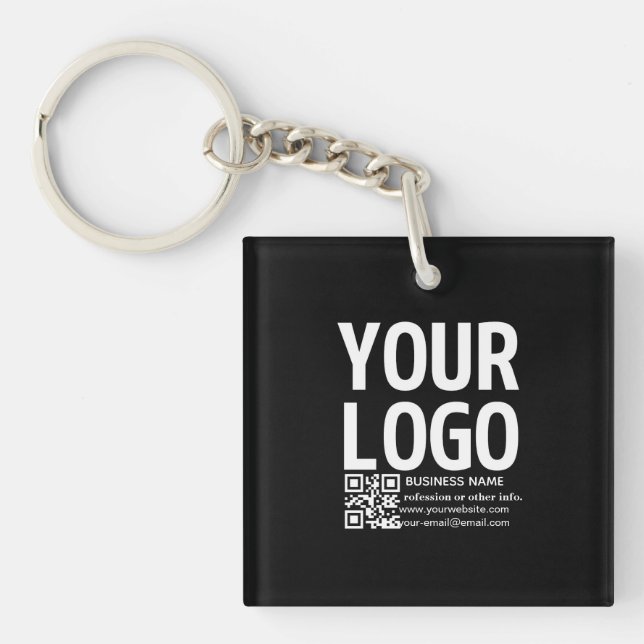 Votre logo avec code QR et texte modifiables  (Devant)