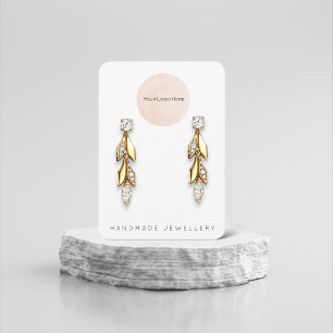 Votre logo Bijoux artisanal Earrage carte d'affich