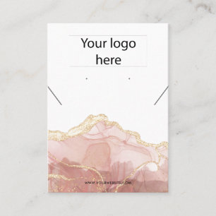 Votre logo bijoux collier d'oreille carte d'affich