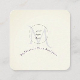 Votre logo Cartes de visite Carré blanc