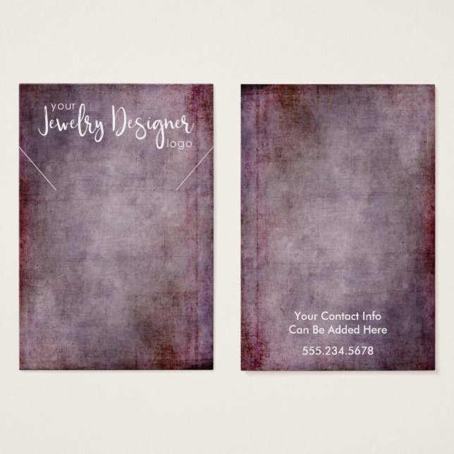 Votre Logo Collier Rustique Framboise (Devant & derrière)