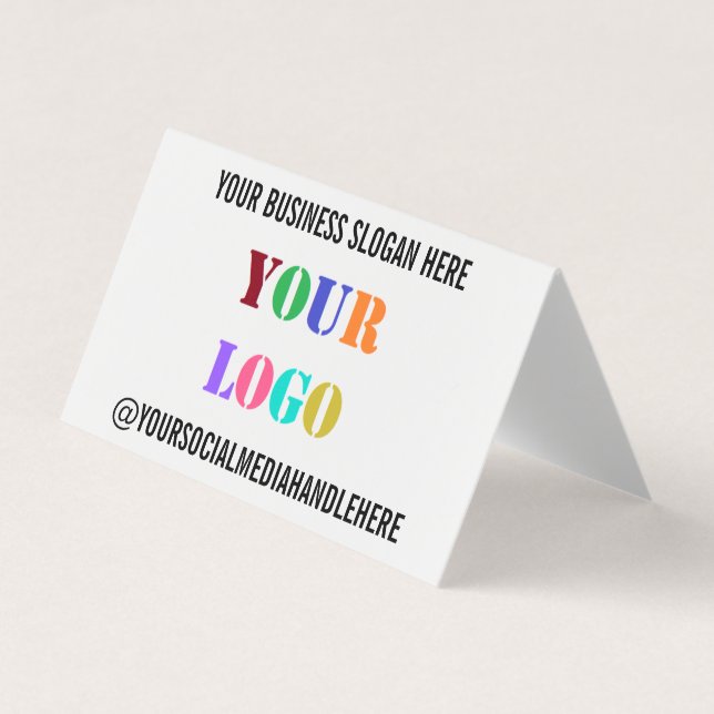 Votre logo d'entreprise Texte Carte de visite prom (Devant)