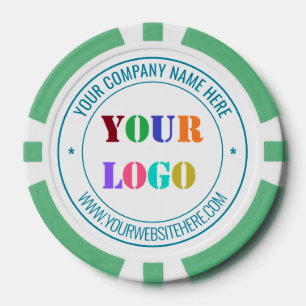 Votre logo d'entreprise Texte personnalisé Jetons 