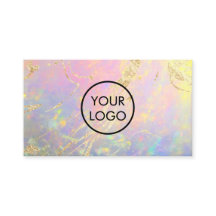 votre logo élégant carte de visite opal